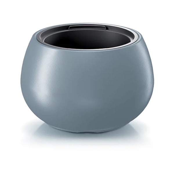 Maceta HEOS 18L., Con depósito,  370x370x230, color Gris claro