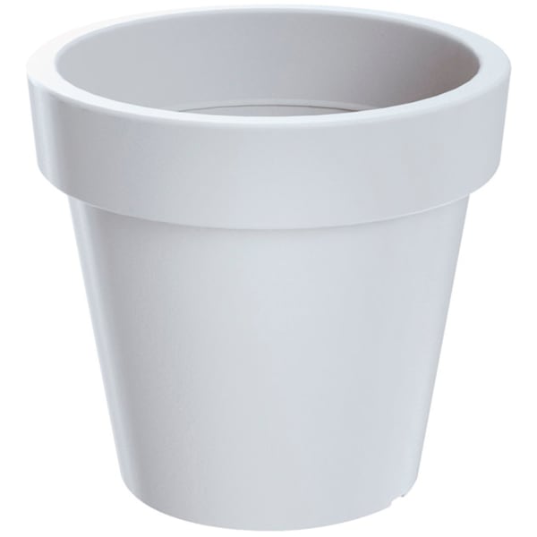 Vaso de plástico lofly em cor branca 49 (c) x 49 (l) x 45,5 (a) cm