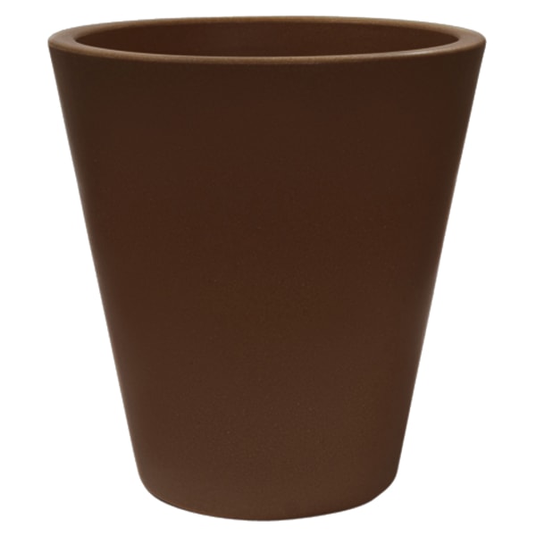 Vaso de polietileno bronze 50x50 cm