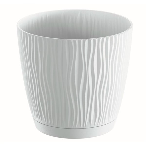 Maceta SANDY P 1,6L.,  149x149x139, color Blanco