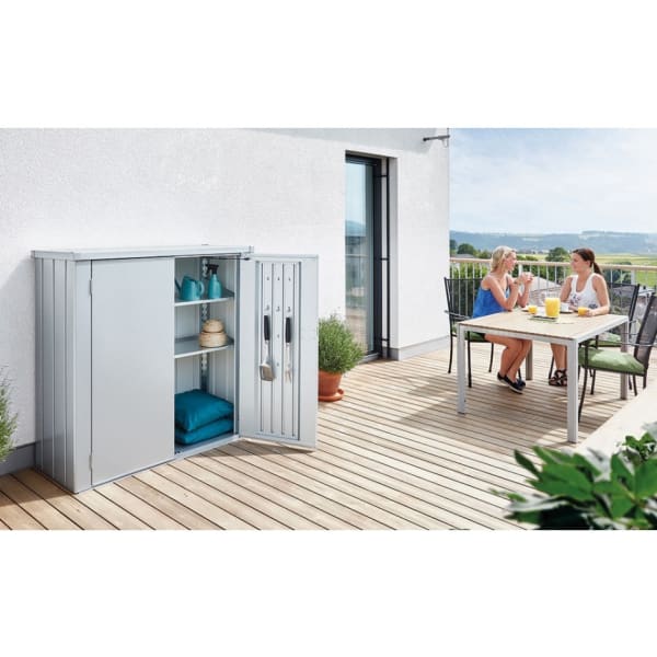 CASETA ARMARIO METALICO BIOHORT ROMEO L COLOR PLATA