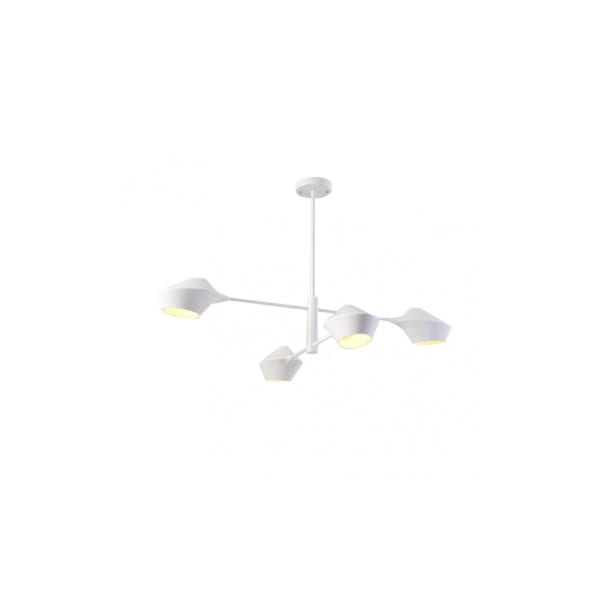 Fab 154854001 | lâmpada pequim 4xE27 branca 76x103x103 cm