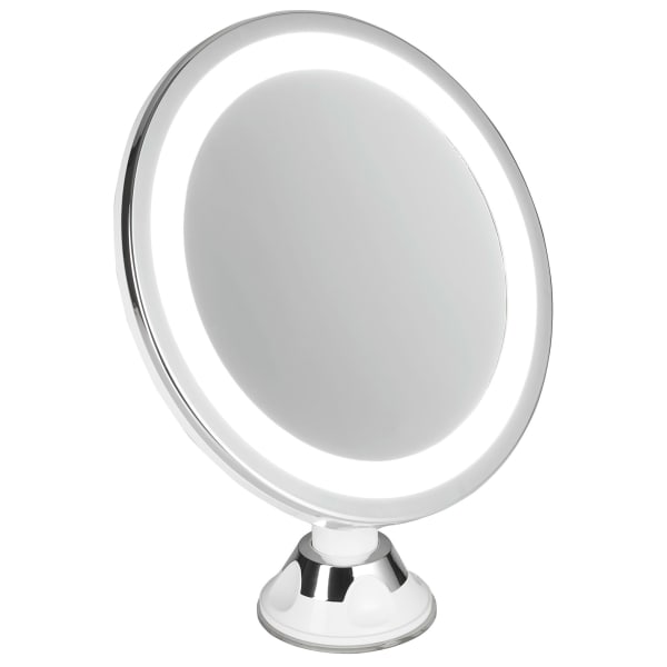 Espejo de maquillaje y afeitado con LED, espe adler ad2168 acero inoxidable