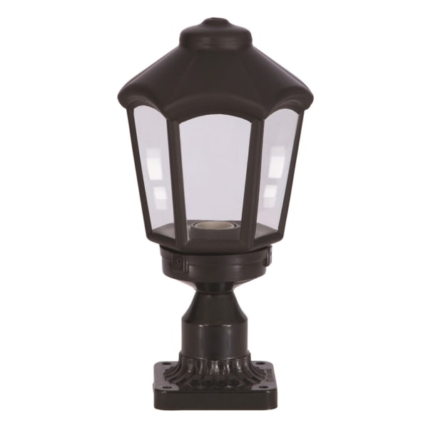 Luz de parede ao ar livre, estrutura de ABS cor preto