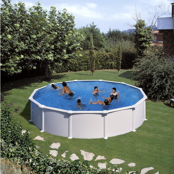 Piscina de aço branca ø 460 x 132 cm