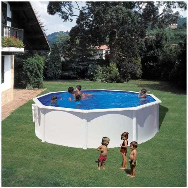 Piscina acero BLANCA Ø 460 x 120 cm