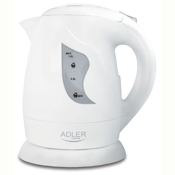 Chaleira eléctrica de água 1 l sem  bpa, sem  adler ad 08w  850w