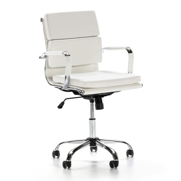 Cadeira de escritório fenix reclinável branco