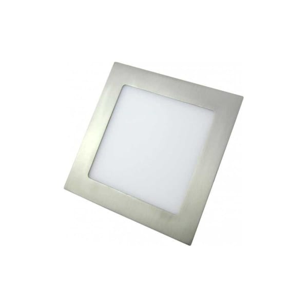 Fab069182403 | downlight 24w 6500k quadrado agamenon 1900lm níquel 22x22