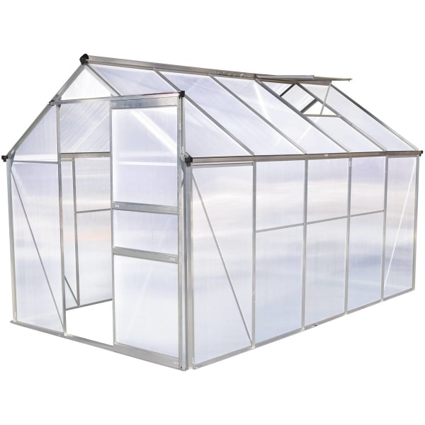 Invernadero en policarbonato  "hortensia"  6m² transparente