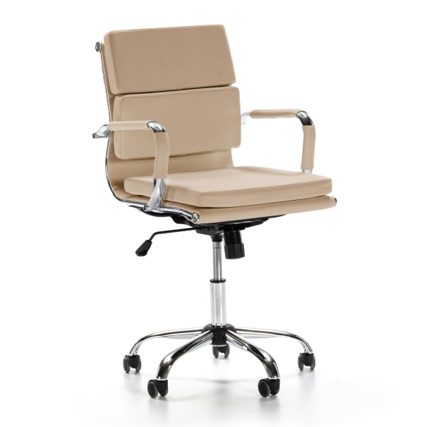 Cadeira de escritório fenix reclinável taupe