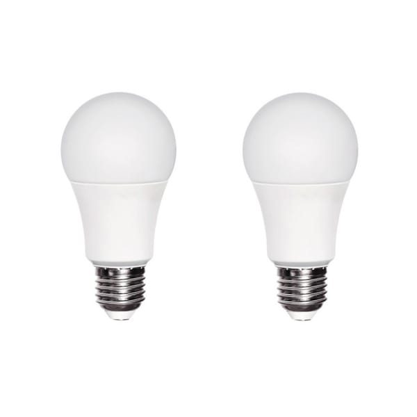 Pack 2 bombillas LED E27 con sensor crepuscular 11w luz cálida wonderlamp
