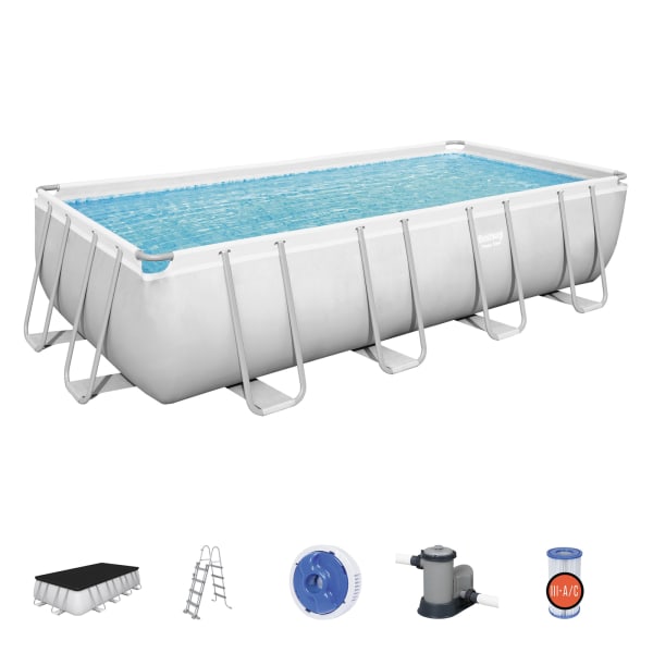 Conjunto de piscina desmontável bestway® power steel™ 5,49 m x 2,74 m