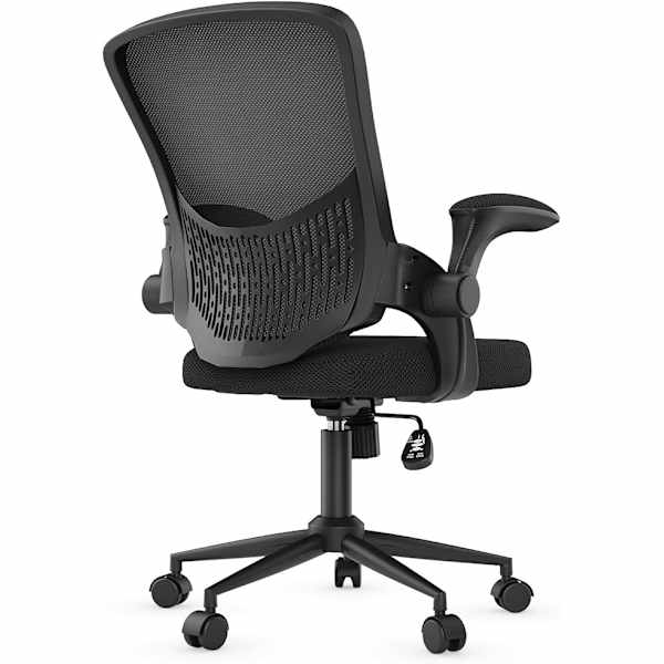 Silla de oficina ergonómica con ocho posiciones de ajuste - negro