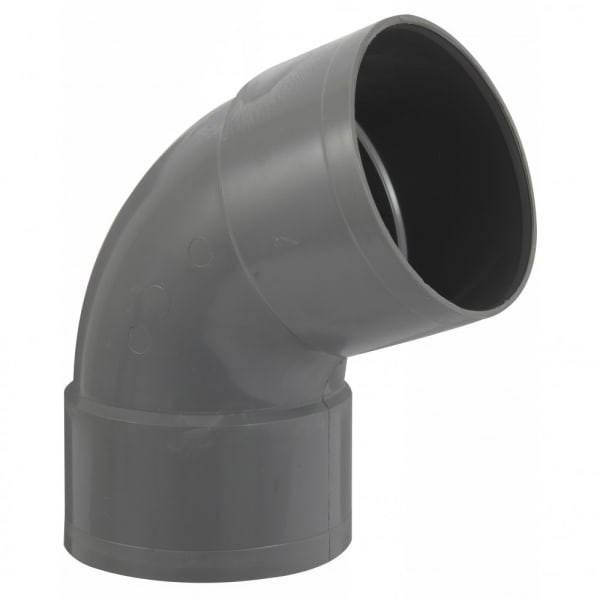 Codo pvc 67°30 para pegar, hembra / hembra, d100