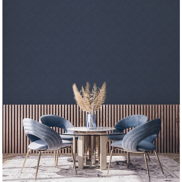 Papel pintado texturizado tnt motivo erizo azul