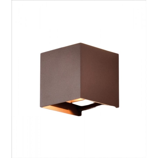Aplique de exterior davos marron neutra 10cm