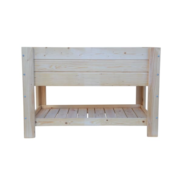 Mesa de cultivo de madera 119x65x80 cm 180l el sotillo natural