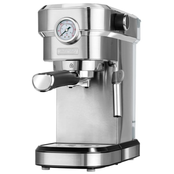 Máquina de café expresso 20 bar, bocal para l mpm mkw-08m prata 1350w