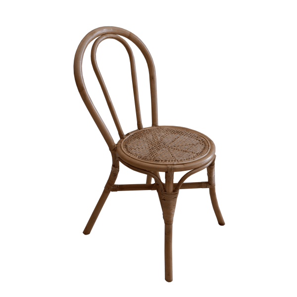 Cadeira de vime natural para sala de jantar chillvert parma 40x52x90 c