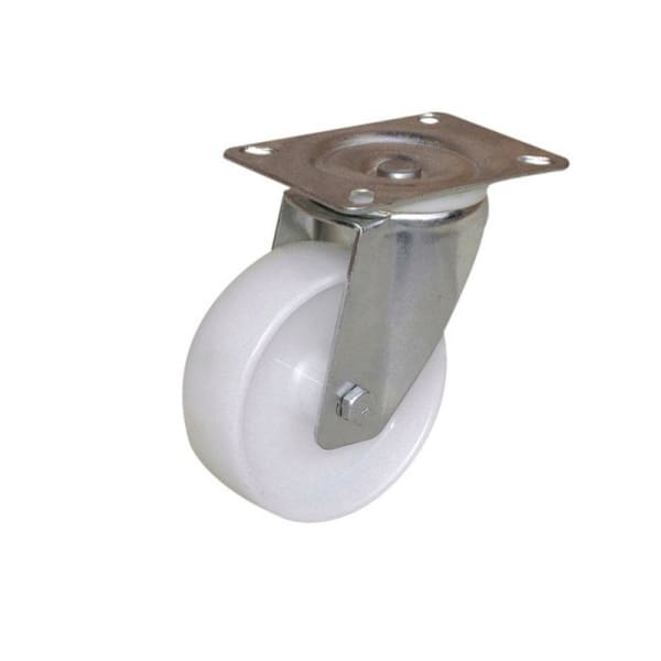 Rueda giratoria con placa, diam.80 mm