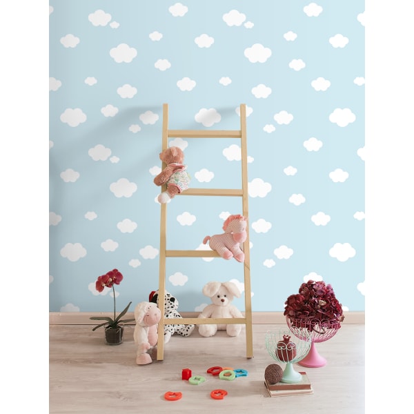 Papel pintado nubes azul