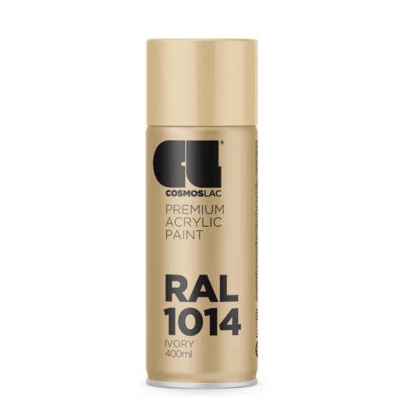 Spray premium acrylic brillante ral  400 ml (ral 1014 marfil)