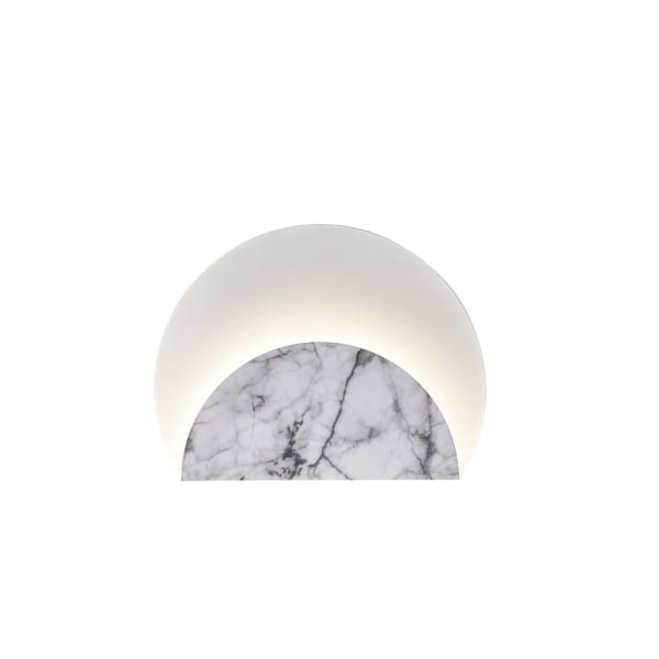 Aplique de pared marmol blanco calida 32cm