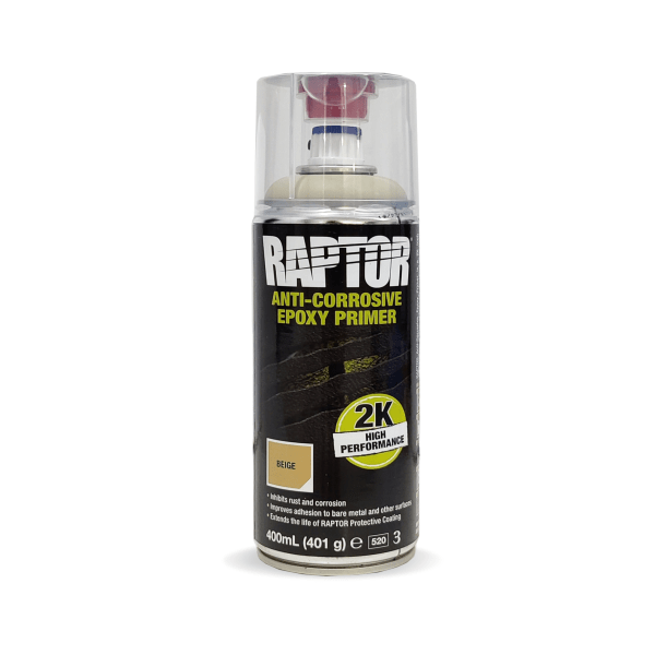 Spray imprimacion epoxi raptor 2k beige 400 ml