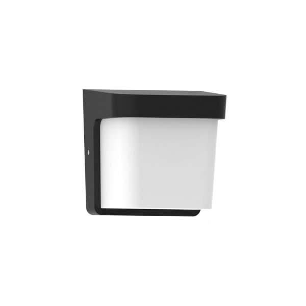 Luminária de parede externa agar 1xE27 preto 17x17x14 cm ip65