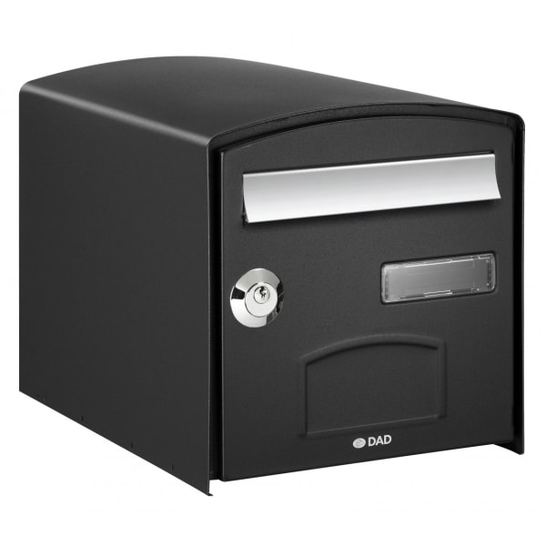 Buzón normalizado 1 puerta exterior decayeux acero negro satinado