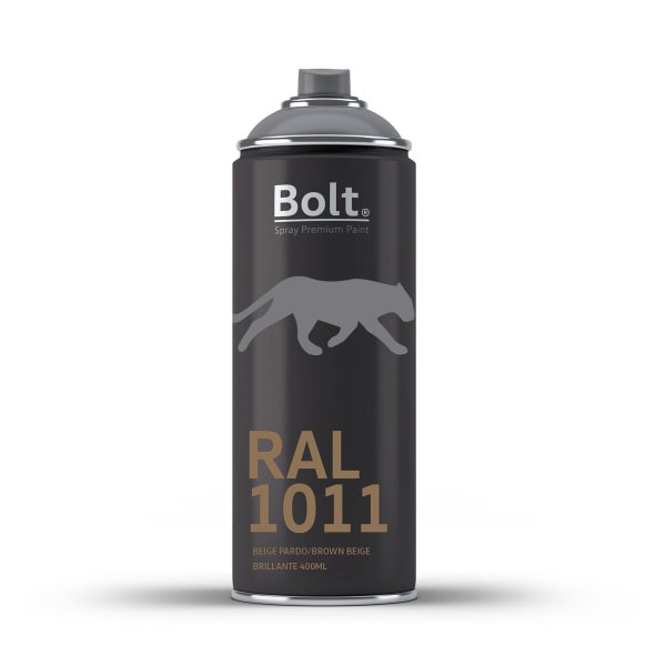 Spray bolt premium acrilico brillante ral 400 ml (ral 1011 beige pardo)