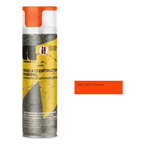 Sprays marcaje carreteras y obras naranja n591 500 ml