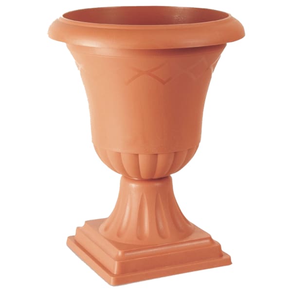 Pote ornamental com Athena Foot 22l., 474x474x612, cor de terracota