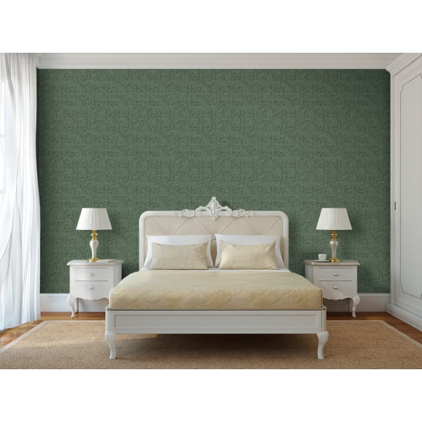 Papel pintado texturizado tnt efecto relieve grabado craft verde