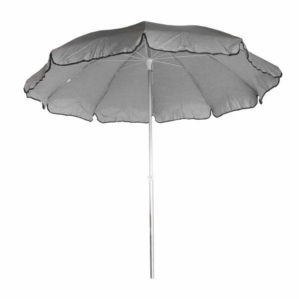 Parasol de jardín en aluminio chillvert pacific ø240 cm gris anti uv 50 ole