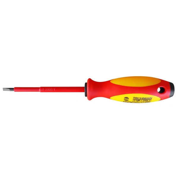 Destornillador plano electricista aislado 1000v 4x0.8mm