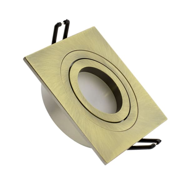Empotrable orientable classic cuadrado dorado envejecido wonderlamp 1xgu10