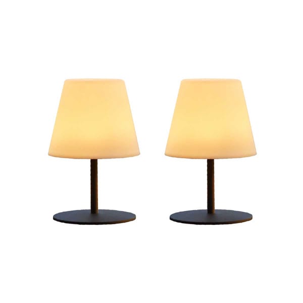 Conjunto de 2 lámparas de mesa LED inalámbricas h16cm twins