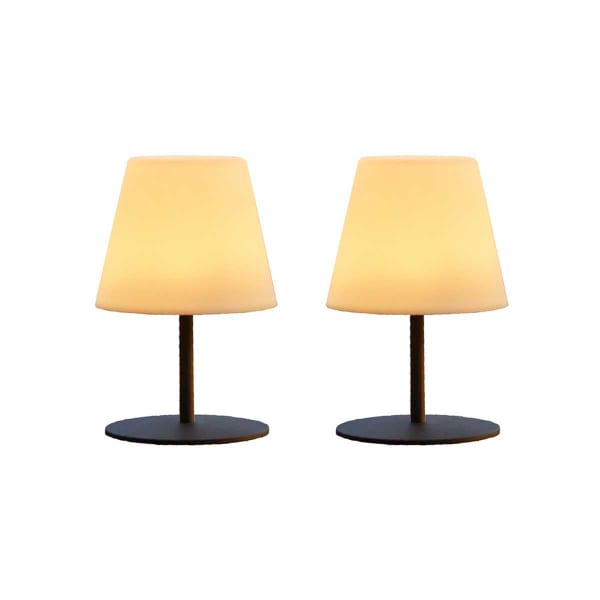 Conjunto de 2 lámparas de mesa LED inalámbricas h16cm twins