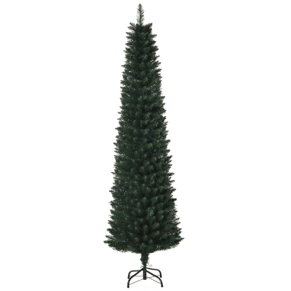 Árbol de navidad 56x56x180 cm PVC, metal color verde Homcom