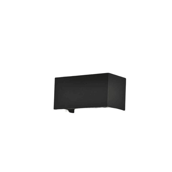 Aplique de exterior davos negro calida 20cm