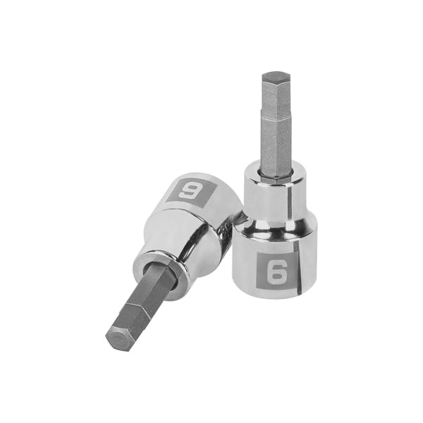 Llave punta hexagonal Allen, cuadro 3/8" - 6 mm