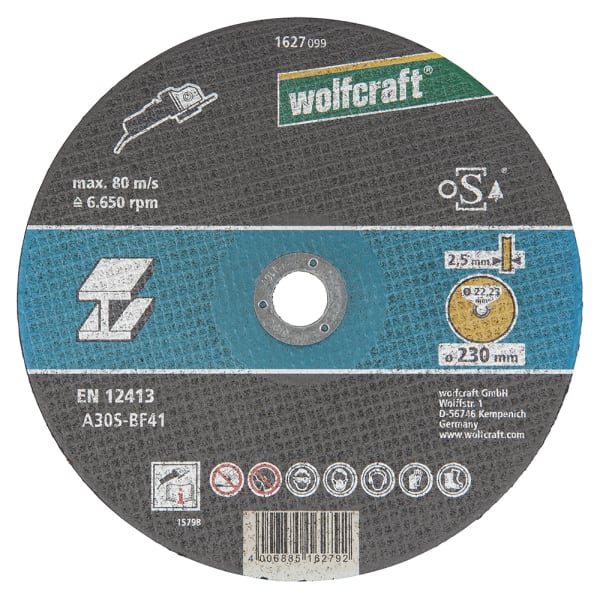 WOLFCRAFT DISCO CORTAR METAL 230 MM