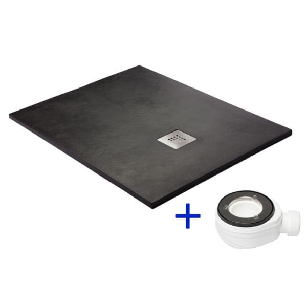 Plato de ducha Negro Ral 9005 75x170