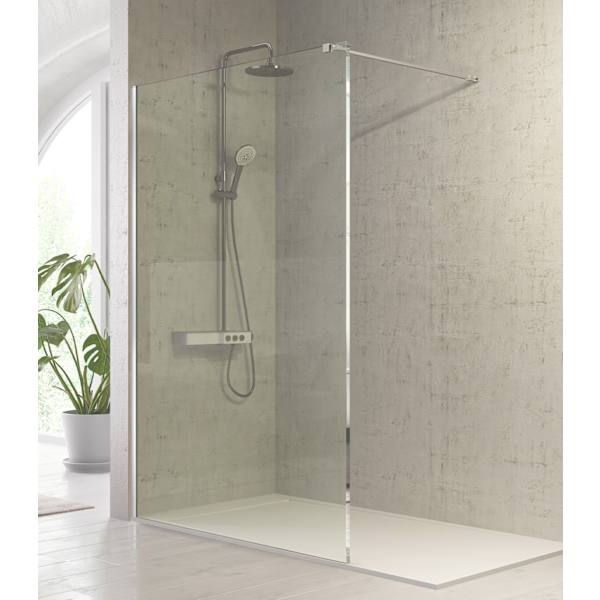 Panel fijo de ducha fresh plata brillo - 88.5/90 cm