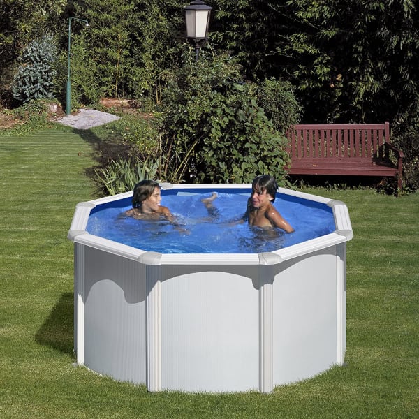 Cobertura de inverno para piscina de madeira natural 658 x 460 cm