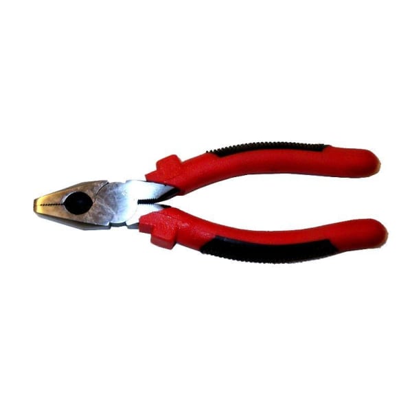 Lams alicate universal 6" con mango negro y rojo c0013
