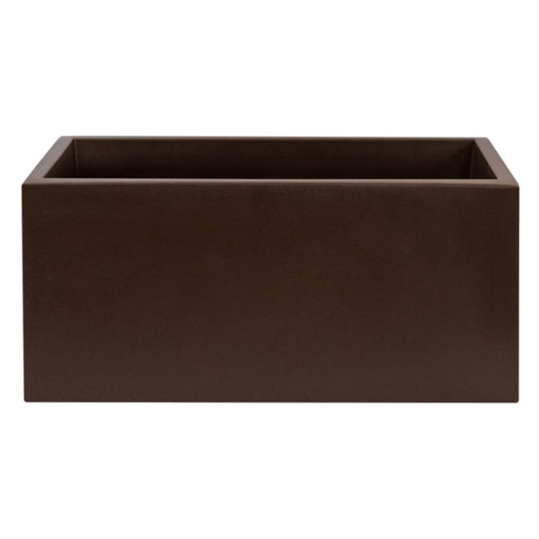 WellHome Macetero de polietileno bronce 60x20x20 cm