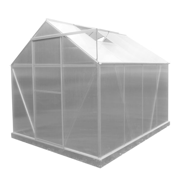 Invernadero gardiun lunada policarbonato/aluminio 4 módulos 4,82 m² 249x193